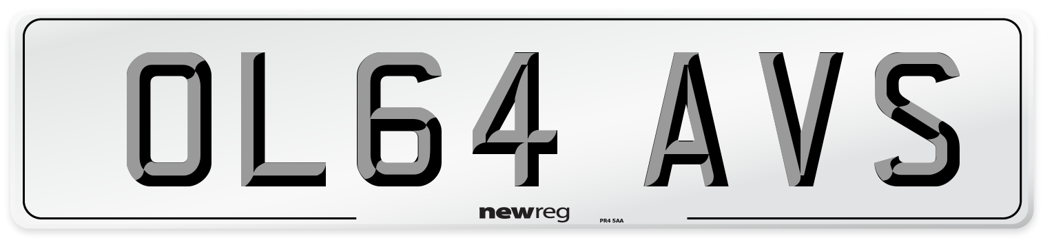 OL64 AVS Number Plate from New Reg